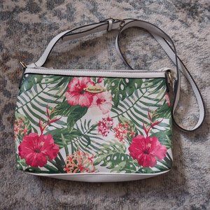 NEW: Franco Sarto Palm Paradise Crossbody Bag / Purse / Handbag
